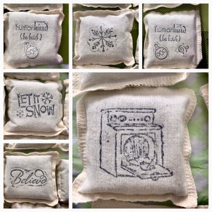 Living Lovely Simply Dryer Pillow Sheets Bare Bones 3 Pack 100% upcycled from tShirt materials Organic Lavender image 1