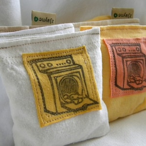 Organic Lavender Sachet Pillows for Dryer, Closets, Camping and more Set of Three