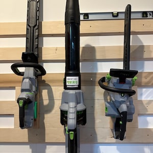 EGO 56V Tool Wall Mounts: Chainsaw, Hedge Trimmer, Leaf Blower
