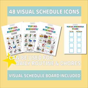Sofortiger Download Visueller Stundenplan für Kinder Tagesablauf Aufgaben-Diagramm druckbarer Autismus Visueller Stundenplan Autismus Kinder Verantwortung Diagramm PECS