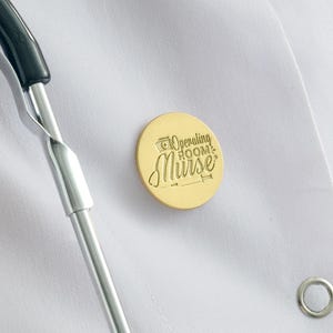 Personalized Nurse Lapel Pin: Engraved Name Brooch, Healthcare Gift