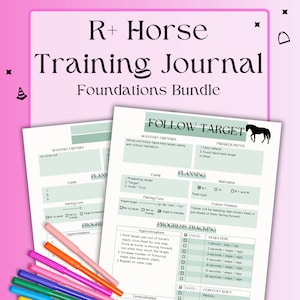 R+ Horse Training Journal - Pacchetto Fondamenti - Download PDF - Rinforzo positivo/Registro di addestramento con clicker