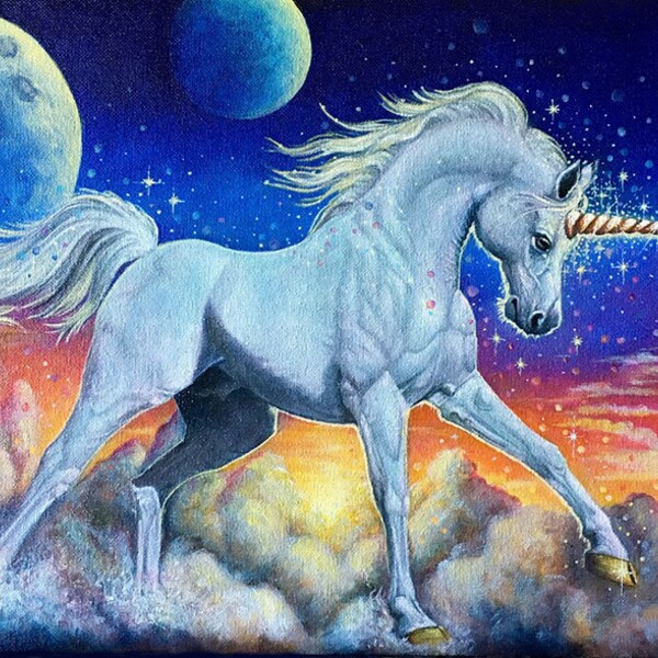 Unicorn Painting Etsy