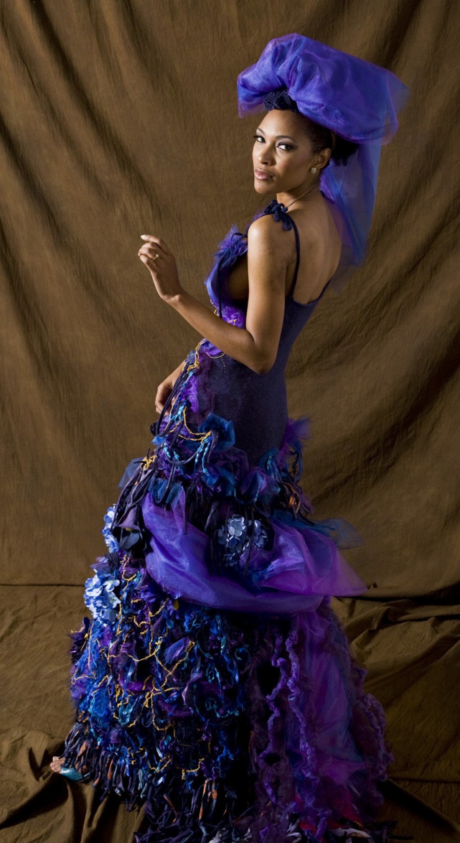 Madame X Wedding Dress Ultraviolet Couture Crochet Eco Etsy