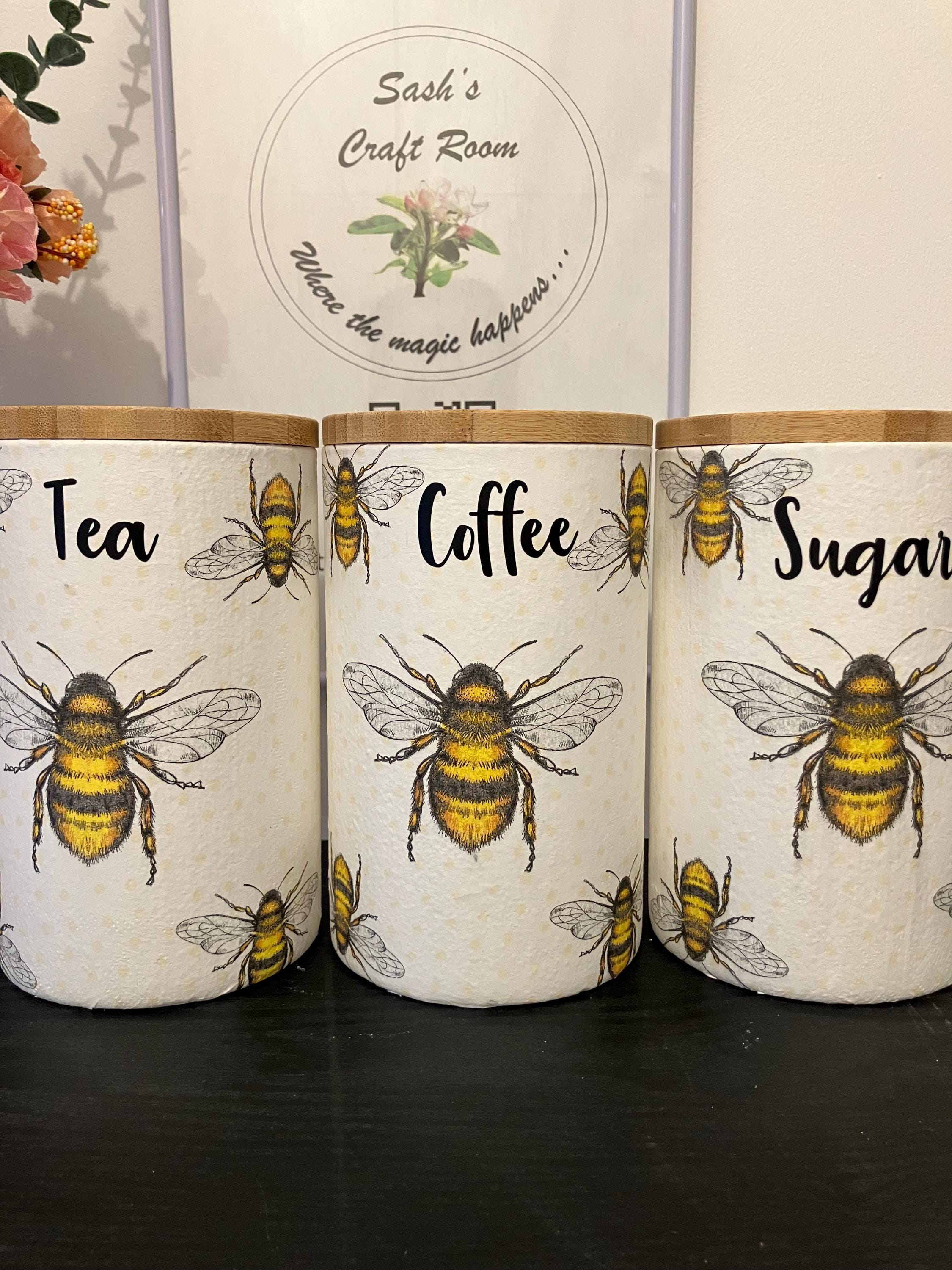 Hare Tea Coffee Sugar Canisters UK