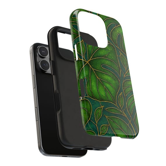 Green Plant iPhone Case - Monstera Leaf Phone Case for Plant Lovers, Gift  for Her, Durable Phone Protection, Gift for Gardener