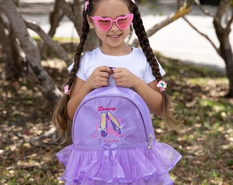 Personalized Ballerina Backpack: Custom Dance Bag for Girls