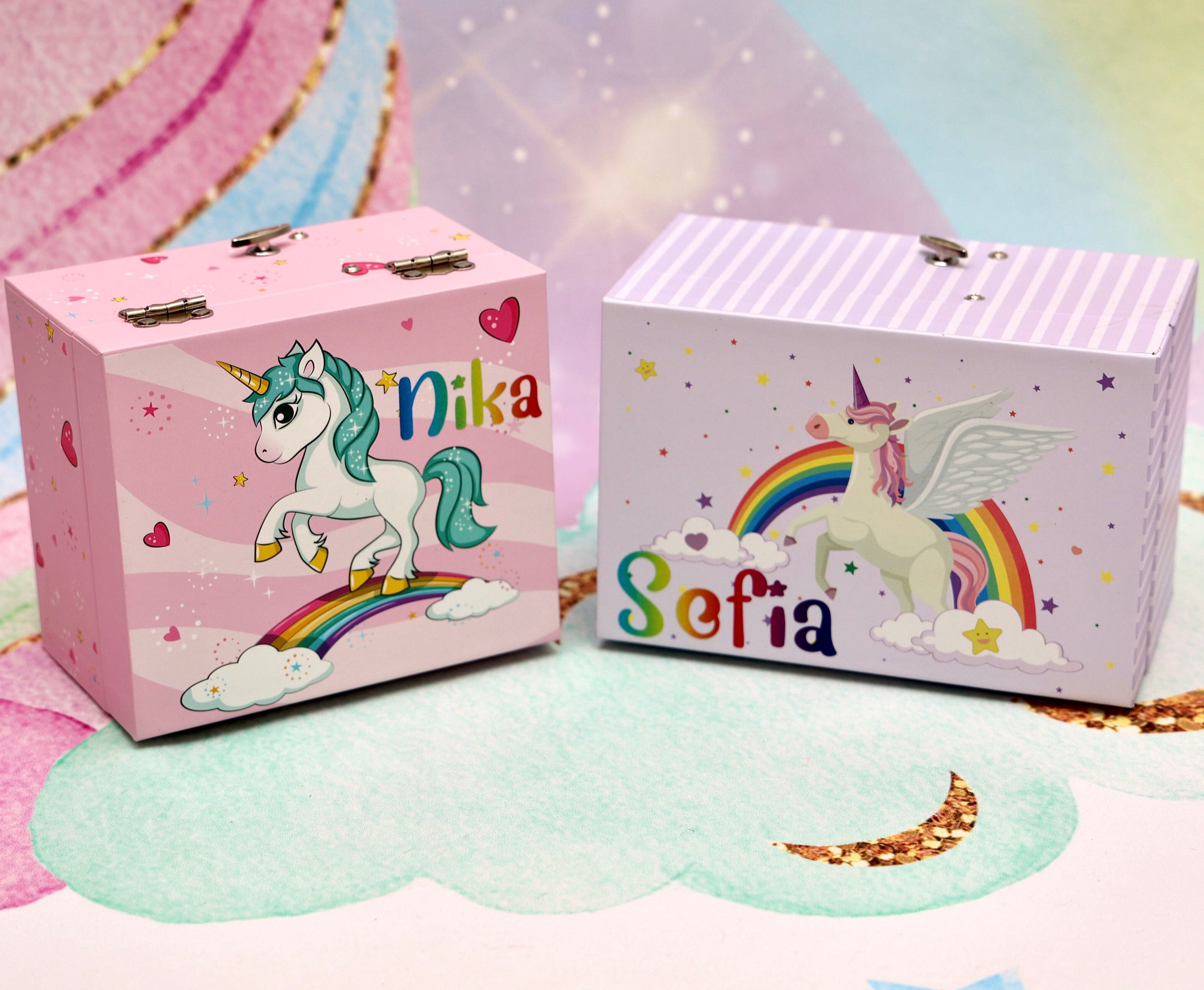 Custom Unicorn Musical Jewelry Box: Personalized Little Girl Gift