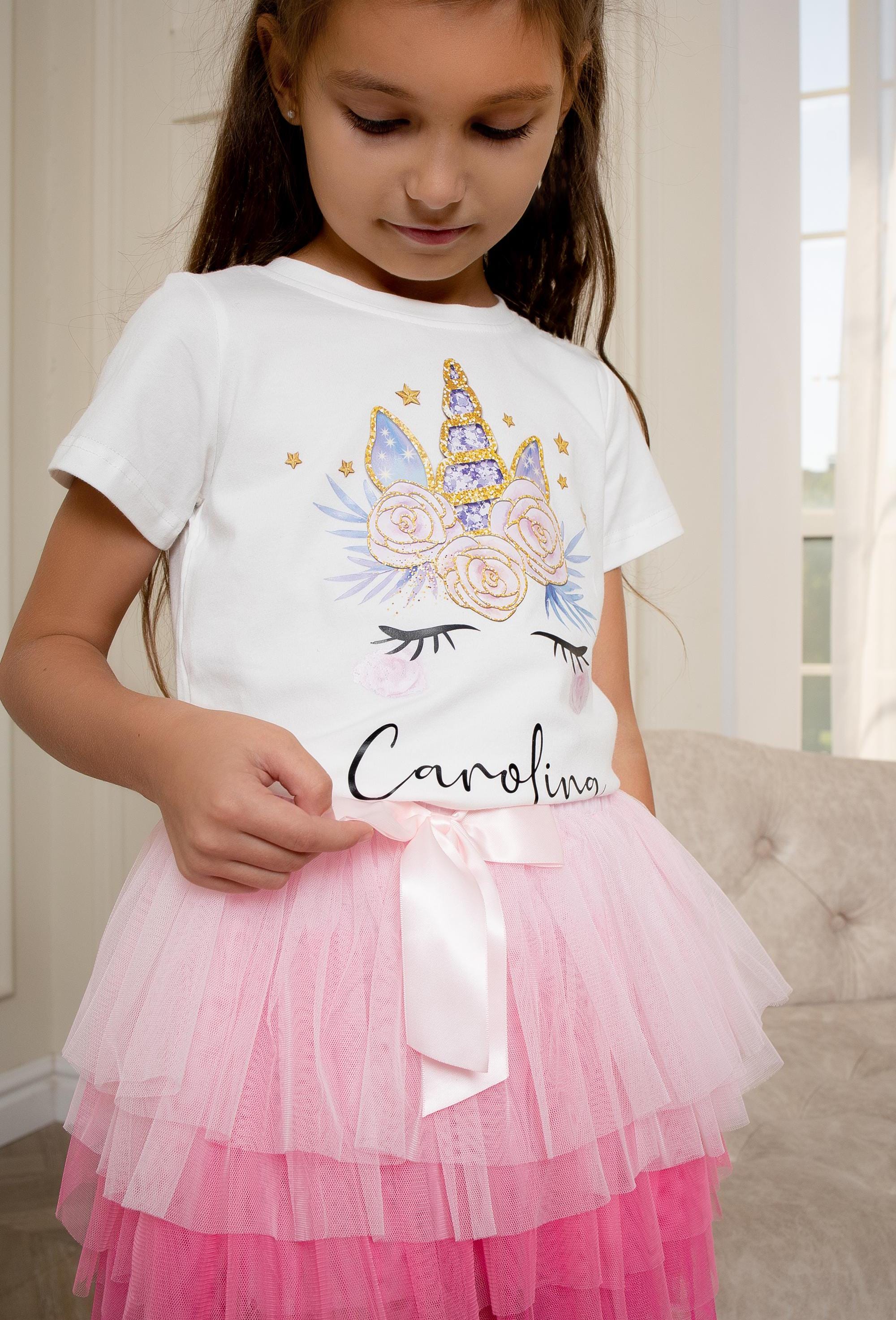 unicorn dress birthday Pastel Unicorn Tutu Dresses Birthday girl - Unicorn Tea length size - Unicorn  Birthday Costume