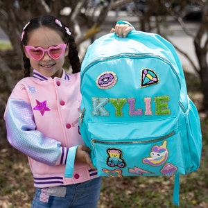 Personalized Kids Backpack, Unicorn backpack, Customized kids backpacks, Letters Backpack, Personalized Gift, Unicorn gift, Nylon backpack