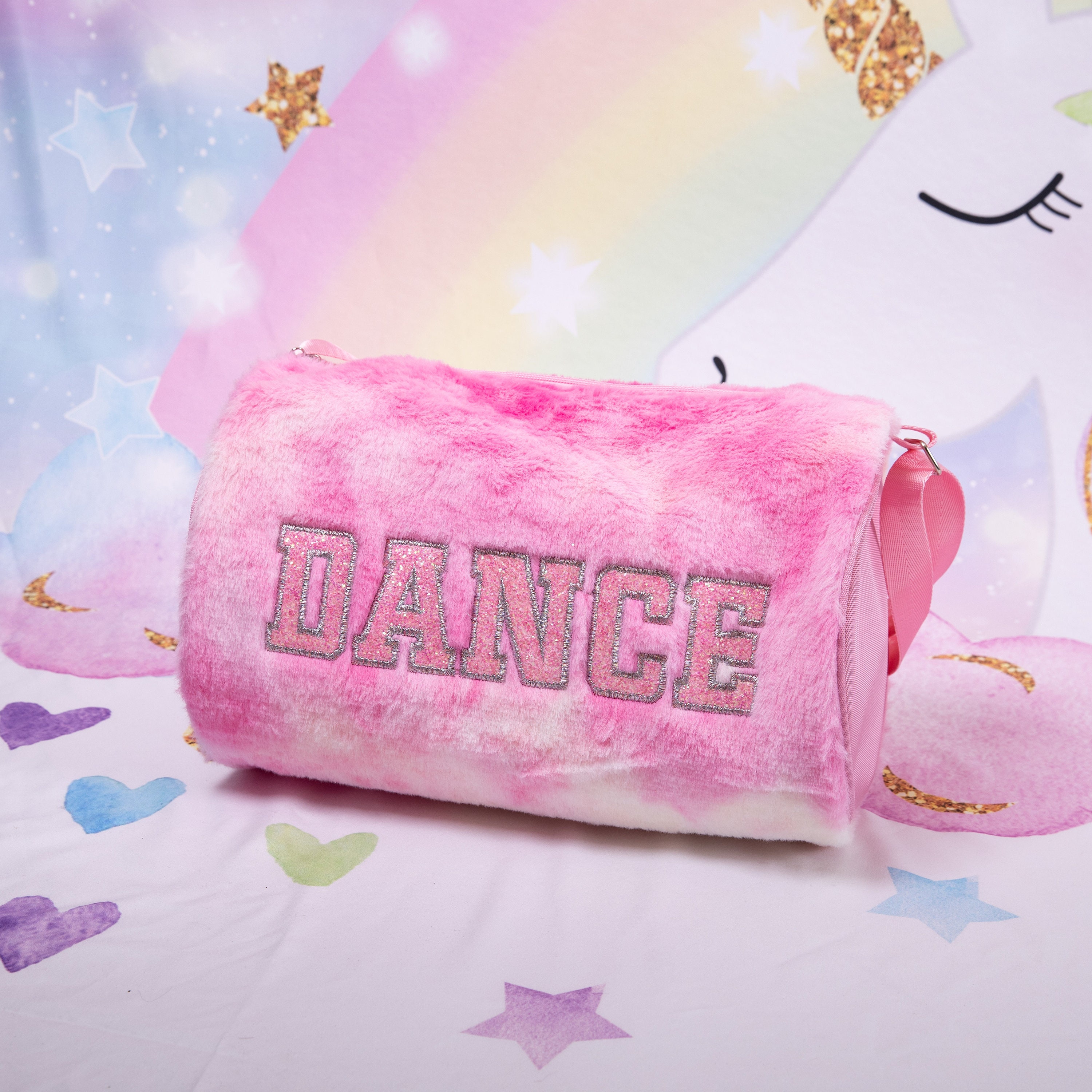 Kid's Fluffy Dance Bag, Kids Fluffy Duffle Bag, Duffle Dance Bag, Kids