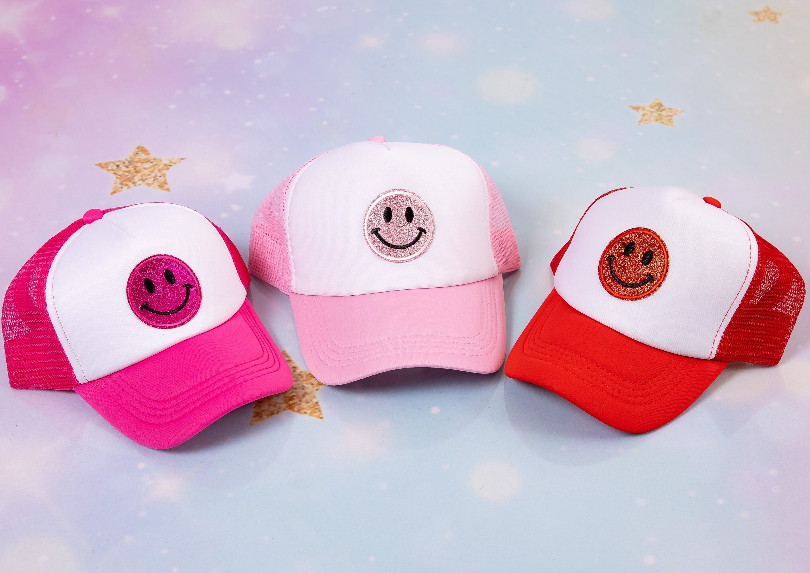 Smiley Face Trucker Hat - Etsy