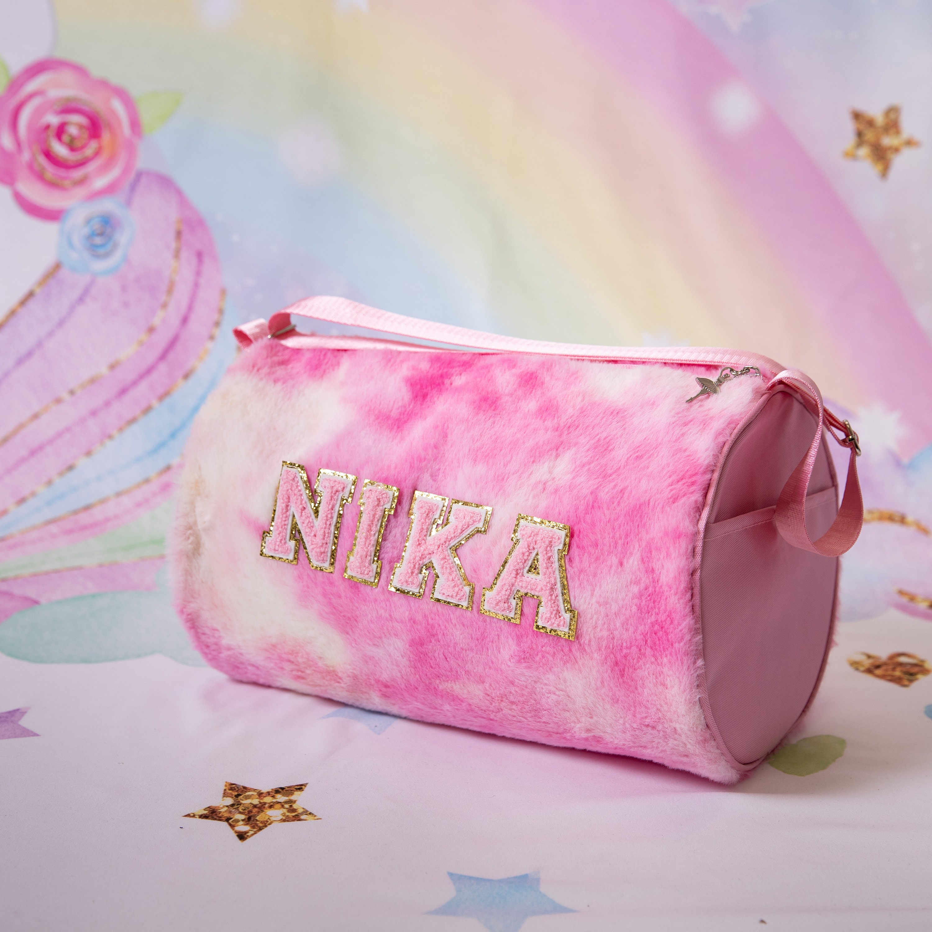 Kid's Fluffy Dance Bag, Kids Fluffy Duffle Bag, Duffle Dance Bag, Kids