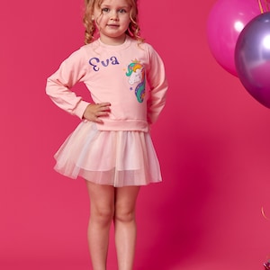Little girl Tutu Unicorn dress, Girls Custom Unicorn Birthday Dress, Magical Tutu Unicorn Dress with Personalized Touch, Unicorn lover gift