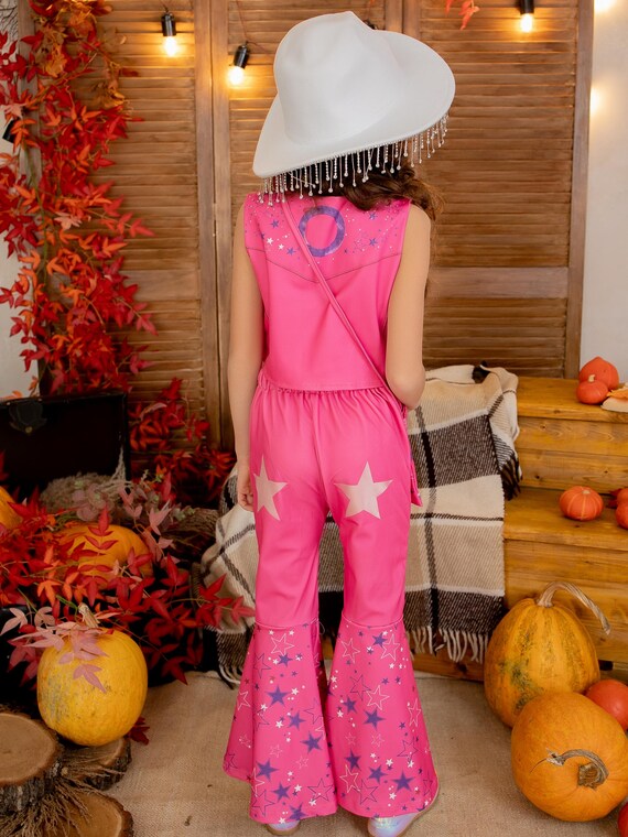 thumbnail interactive-video image 1 of Summit Pink Canvas Cowgirl Hat For Girls - Kids Western Costume Accessory, Halloween 1 of 6