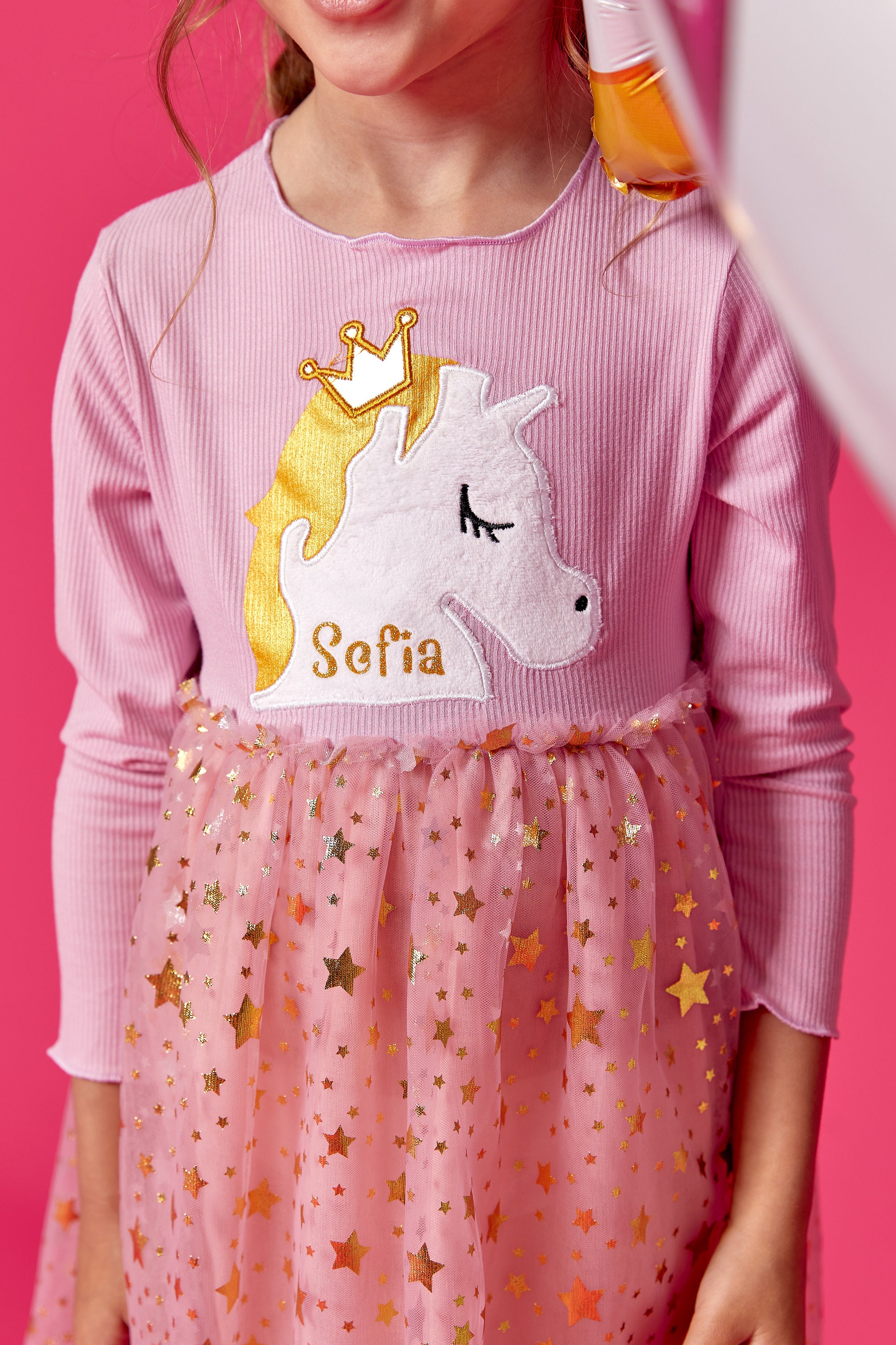 slim fit dress slacks Pink Glitter Crayon Dress main image 0