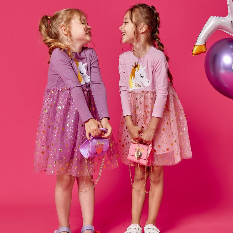 Unicorn Dress 4 Birthday - Etsy