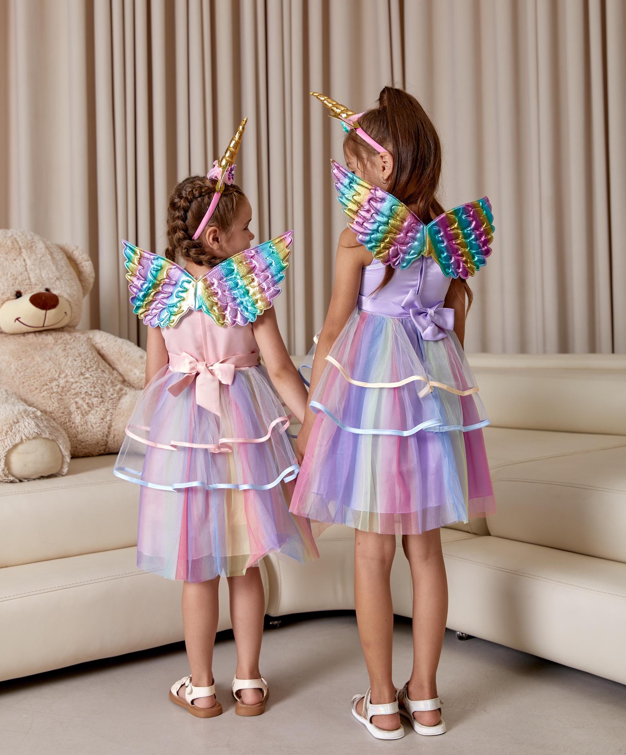 open lace back dress Rainbow Dream Pink Tutu Dress main image 1