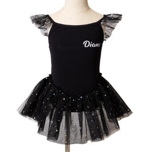 Personalized Girls Dance Leotard – Custom Name Ballet  Gymnastics Outfit for Kids – Sparkly Leotard for Toddlers & Girls Dance Class