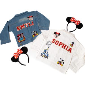 Personalized Kids Denim Jacket: Chenille Letter Patches, Custom Name