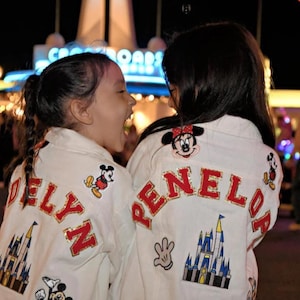 Personalized Kids Denim Jacket: Custom Chenille Letter Patches