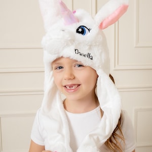 Moving Unicorn ears, Moving ears hats, Cute Unicorn Hat, Funny ears moving hats Funny Plush hats, Duck Hats, Funny hats, Xmas gift for kids