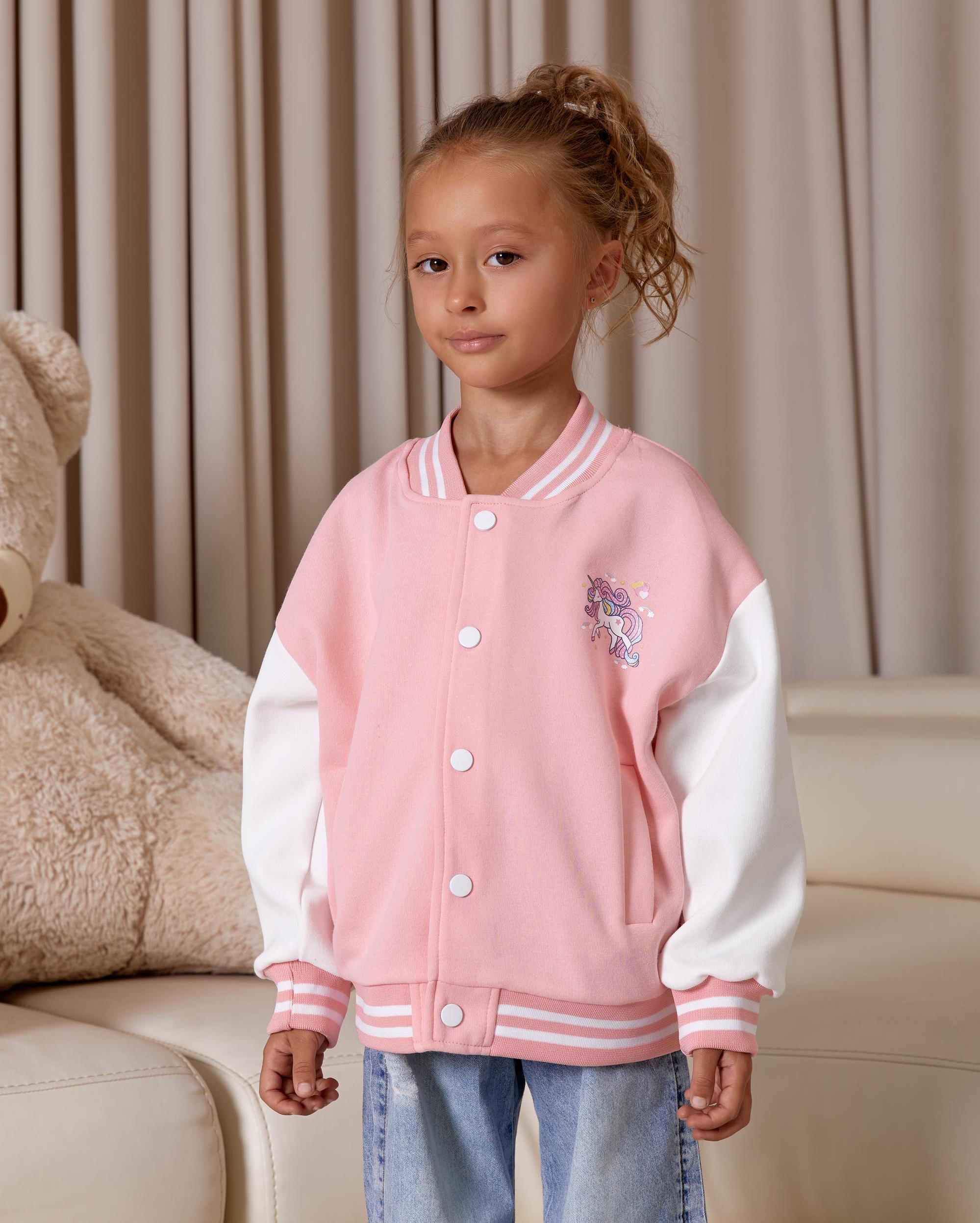 Toddler Letterman Jacket Iowa Hawkeyes Pink Varsity Style