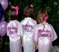 Personalized Kids Satin Robe: Birthday Spa Party, Sleepover Gift
