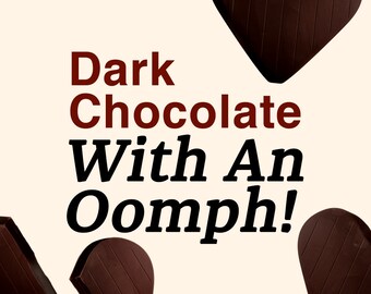 Barretta di cioccolato fondente per migliorare l'umore - Vegetariana, senza glutine per uomini e donne