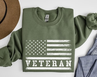 American Flag Veteran Sweatshirt, Veterans Day Sweatshirts, Gift For Veterans, Patriotic Sweatshirt, USA Flag Hoodie, Thank You Gifts