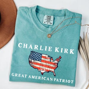 Comfort Colors® Be för Charlie Kirk-tröja, patriotisk Charlie Kirk-t-shirt, trosbaserad unisex-tröja, topp med politisk medvetenhet bild 7