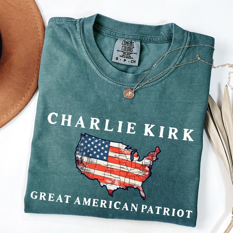 Comfort Colors® Be för Charlie Kirk-tröja, patriotisk Charlie Kirk-t-shirt, trosbaserad unisex-tröja, topp med politisk medvetenhet bild 4