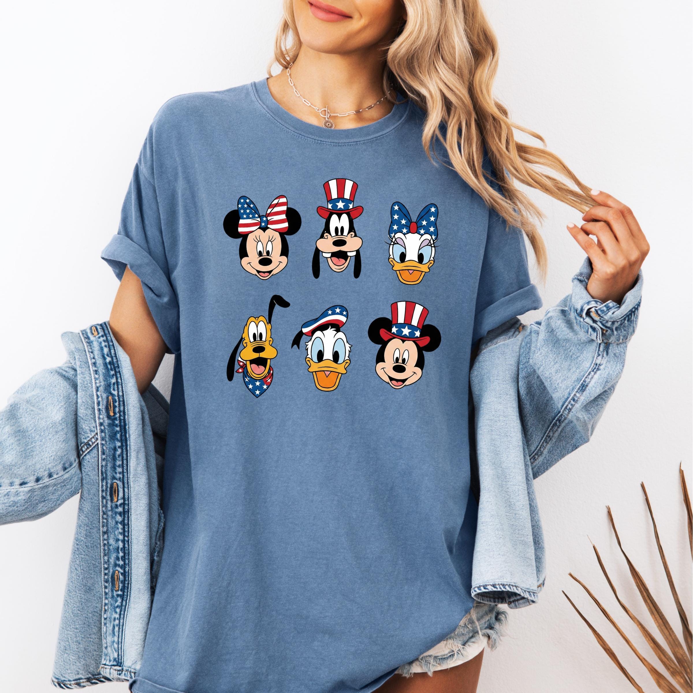 Patriotic Mickey and Friends USA 250 Shirt, Celebrate 250th
