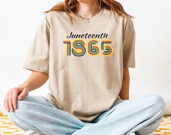 Juneteenth 1865 Shirt, Afro Woman Shirt, Celebrate Juneteenth Shirt, Freedom Shirt, African American Juneteenth Shirt, Black History Shirt