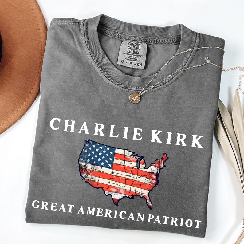 Comfort Colors® Be för Charlie Kirk-tröja, patriotisk Charlie Kirk-t-shirt, trosbaserad unisex-tröja, topp med politisk medvetenhet bild 5