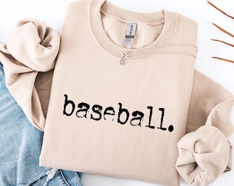 Baseball Sweatshirt, Baseball Spieltag Sweatshirt, Baseball Typografie Sweatshirt, Sport Mom Sweatshirt, Baseball Mom Shirt, Baseball Geschenke