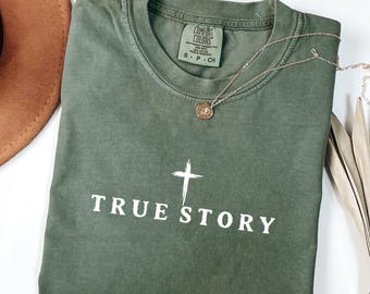 Comfort Colors® True Story Shirt, Christian Christmas Shirts, Christmas Nativity T-Shirt, Jesus Lover Gift, Faith Tshirt