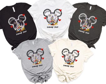 Custom Disney Trip 2026 Shirt, Personalized Disney Family Vacation Shirts, Disneyworld Tees