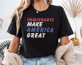Einwanderer machen Amerika zu einem großartigen Shirt, Umzug und Abschiebung