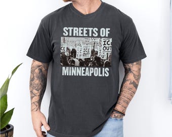Shirt Bruce Streets Of Minneapolis Right Now, Ice Out-T-shirt, Anti Trump Comfort Colors®-shirts