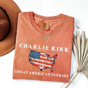 Comfort Colors® Be för Charlie Kirk-tröja, patriotisk Charlie Kirk-t-shirt, trosbaserad unisex-tröja, topp med politisk medvetenhet bild 3