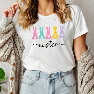 Happy Easter Bunny Shirt, Happy Easter Shirt, Rabbit Shirt, Easter Day T-Shirt, Funny Easter Shirt, Easter Rabbits Tee, Happy Easter Gift
