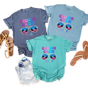 Cousin Crew 2025 Comfort Colors® Shirt, Cousins Beach Shirt, Summer Vacation Cousin Gift, Matching Cousin Shirt, Cousins Trip 2025 Shirts