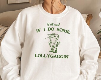 Funny Frog Sweatshirt, Meme Sweatshirt, Cowboy Frog Sweater, Funny Western Sweatshirt, Funny Sayings Sweatshirt, 90s Graphic Tees, Meme Tee
