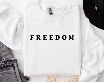 Charlie Kirk Freedom Sweatshirt, Freedom Shirt, Justice For Charlie, Patriotic Civil Rights Tee, Activist Graphic Sweater
