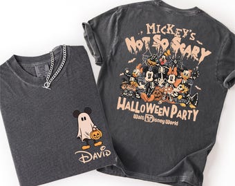 Custom Disney Halloween Shirt, Mickey's Not So Scary Halloween Party 2026 Shirts, Disney Halloween Family Matching Tee