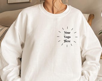 Custom Logo Sweatshirt, Personalized Company Logo Sweater, Business Design Pocket Shirt, Sports Team Clothing