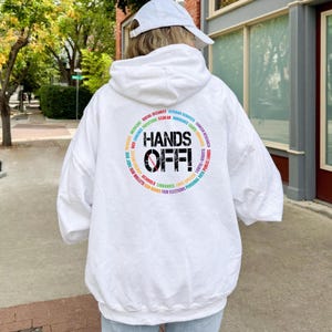 Hands Off Protest Hoodie and Sweatshirt, Political Sweatshirt, Political Activism Sweatshirt, Hands Off Medicaid Medicare Social Security