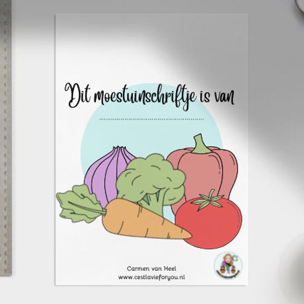 Moestuin doeboek voor op vakantie of in de klas