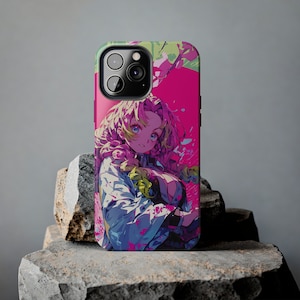 Demon Slayer Mitsuri Premium Iphone Case, Anime Iphone Case, Gift Idea, For Iphone X,11,12,13,14,15 Pro/Max/Mini